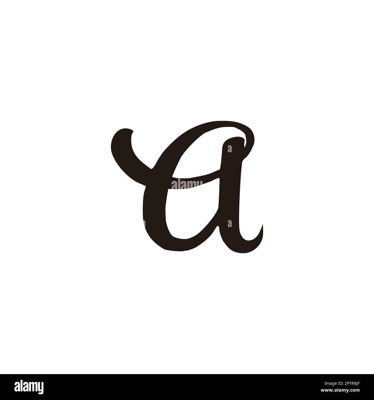 Lettera a, pulito, simbolo geometrico semplice vettore logo Illustrazione Vettoriale