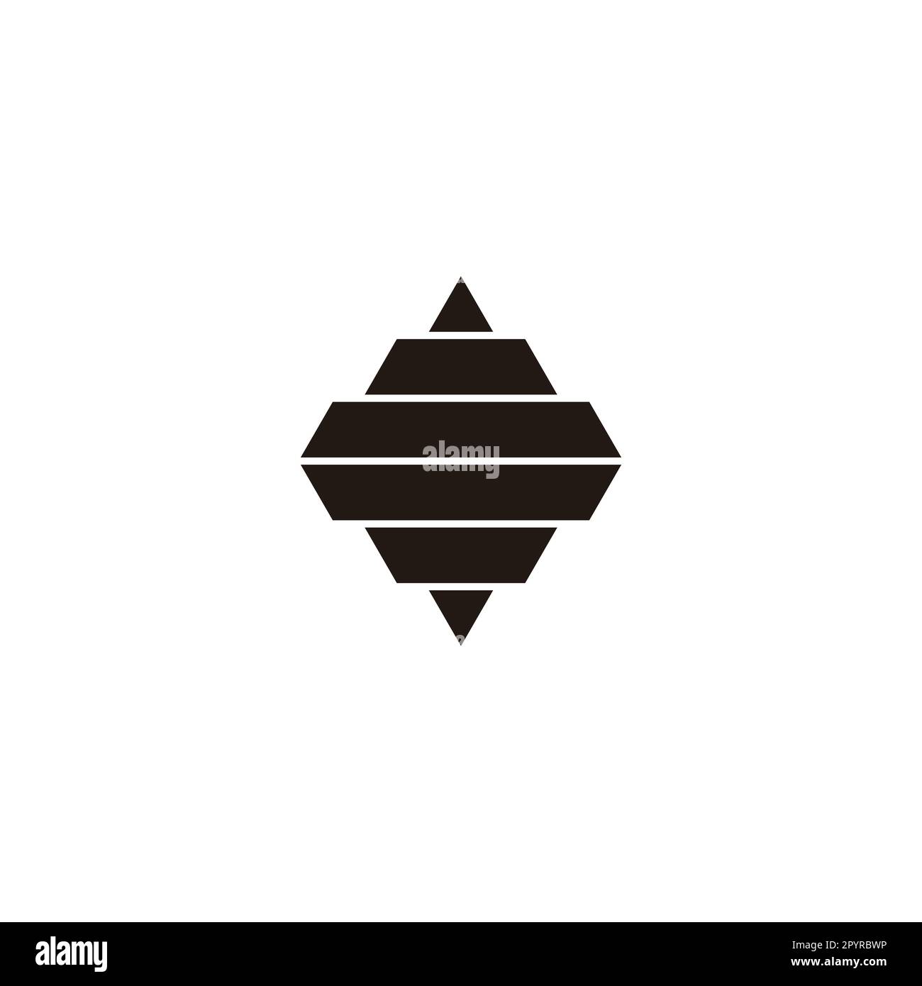 Isola città e edificio simbolo geometrico semplice logo vettore Illustrazione Vettoriale