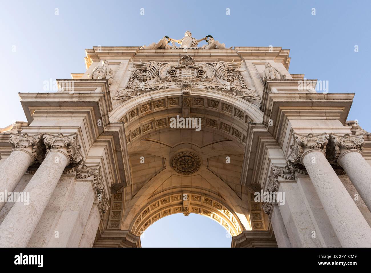 Splendida vista sul vecchio monumento storico in Piazza ComÃ Foto Stock