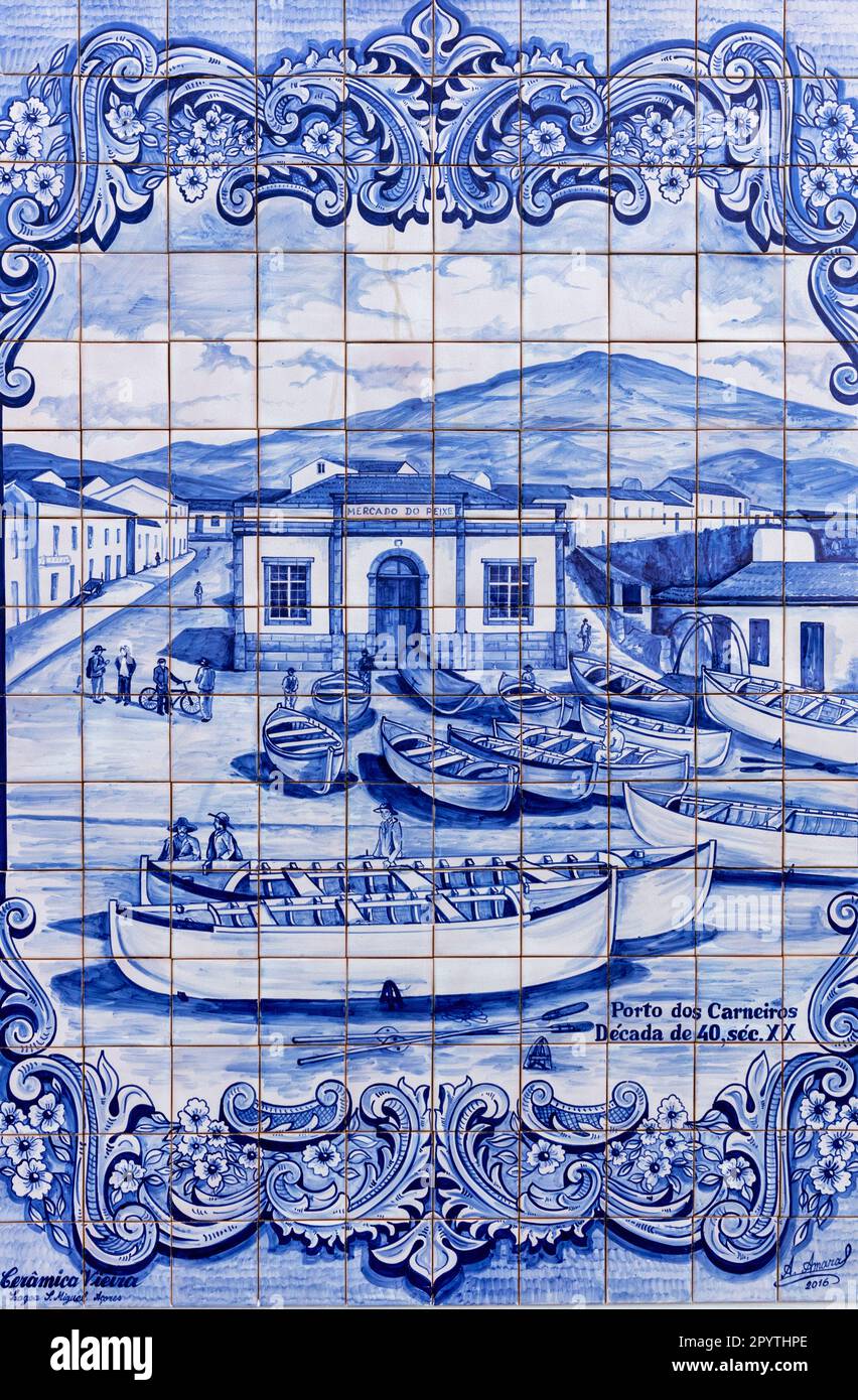 Portogallo, Azzorre, Isola di Sao Miguel, Lagoa. Fabbrica di ceramica. Foto Stock