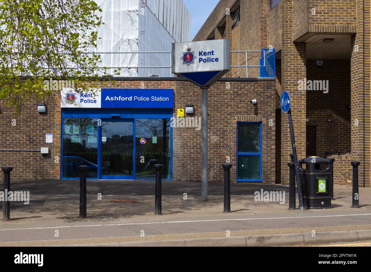 Stazione di polizia di Ashford, polizia del kent, ashford, kent, regno unito Foto Stock