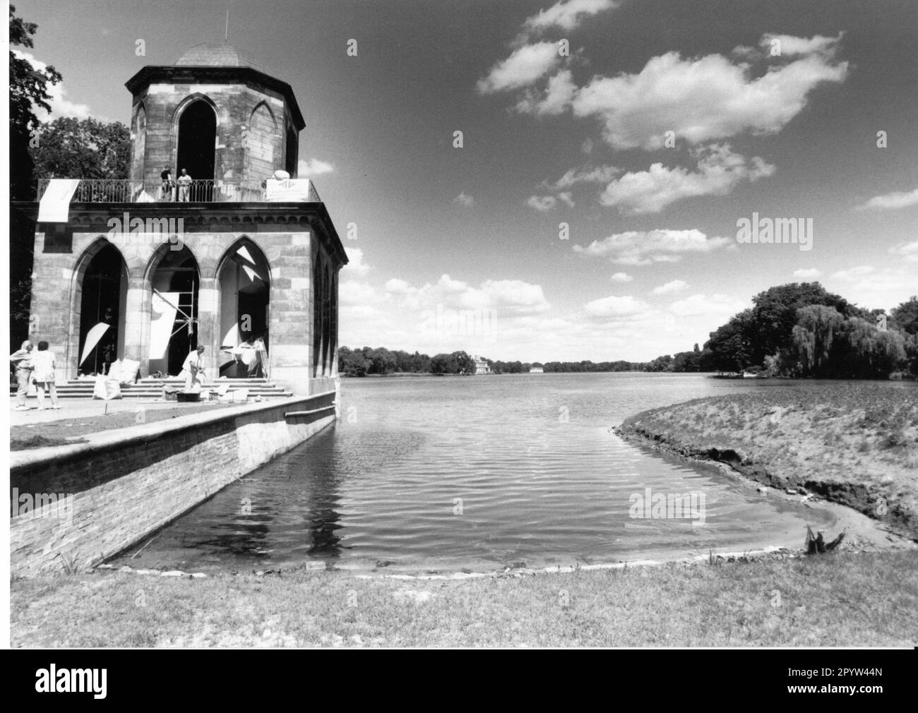 Potsdam la Biblioteca Gotica al Lago Santo nel luglio 1997 la ricostruzione è apparentemente in corso Foto: MAZ/Ariv/Köster? [traduzione automatica] Foto Stock