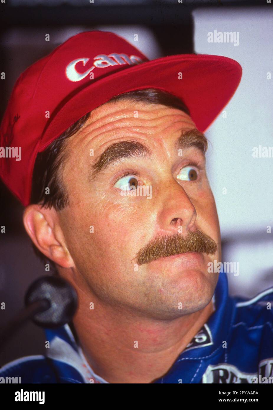 Germania, Hockenheim, 26.07.1992 Formula 1 foto gara: Nigel Mansell [traduzione automatica] Foto Stock