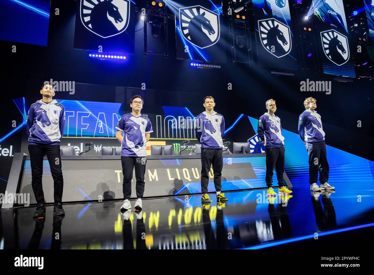 Berlino, Germania. 05th maggio, 2023. E-Sport: ESL One Berlin Dota 2 Major, secondo Torneo maggiore del Dota Pro Circuit 2023, Final Weekend, Velodrom. Credit: Christoph Soeder/dpa/Alamy Live News Foto Stock