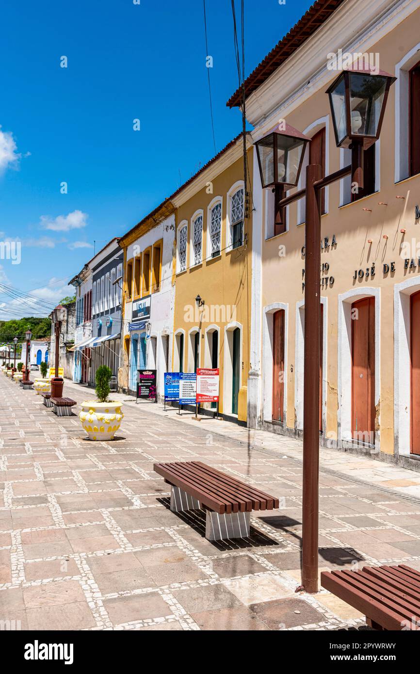 Edifici coloniali, Laranjeiras, Sergipe, Brasile Foto Stock