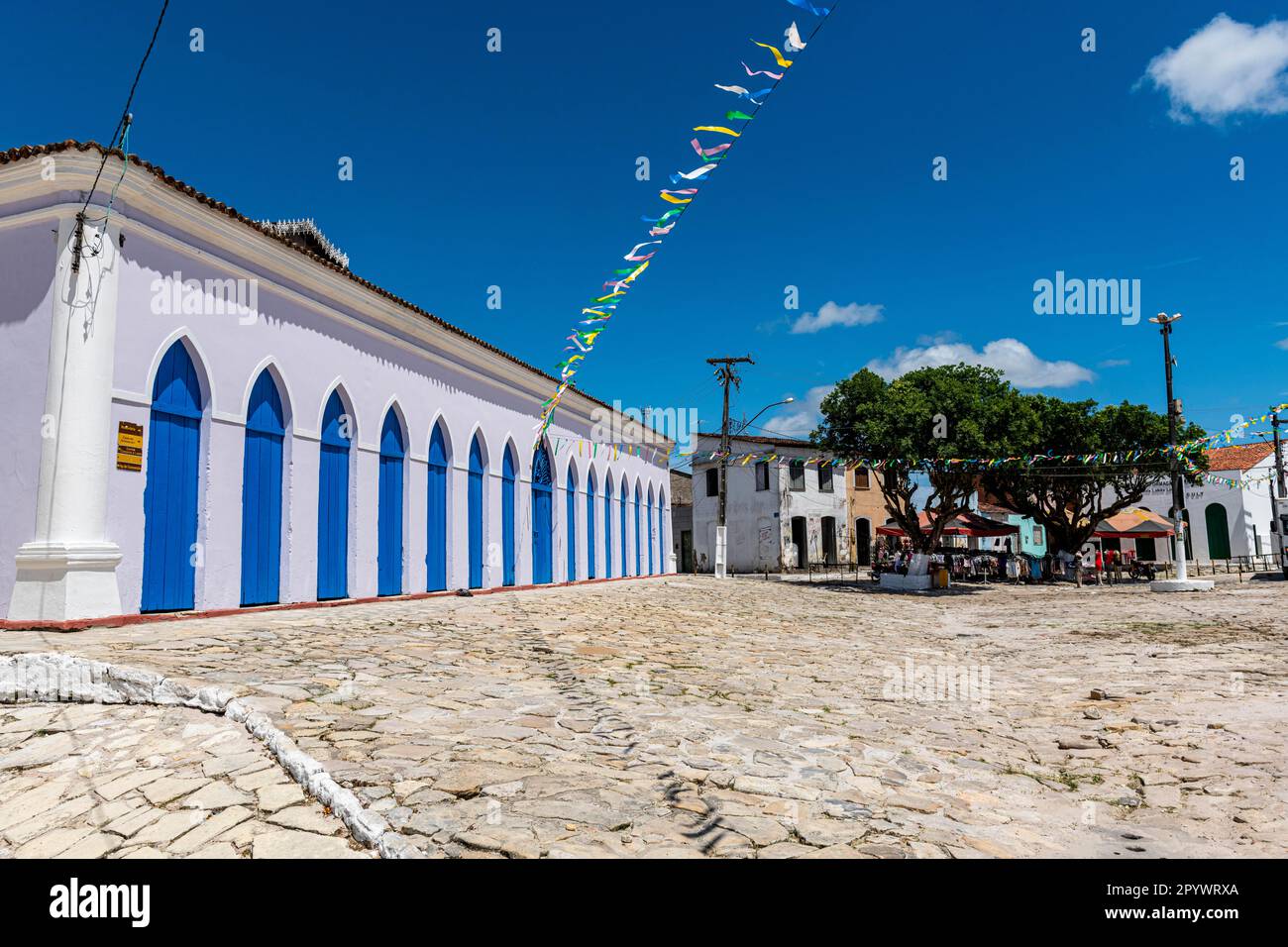 Edifici coloniali, Laranjeiras, Sergipe, Brasile Foto Stock