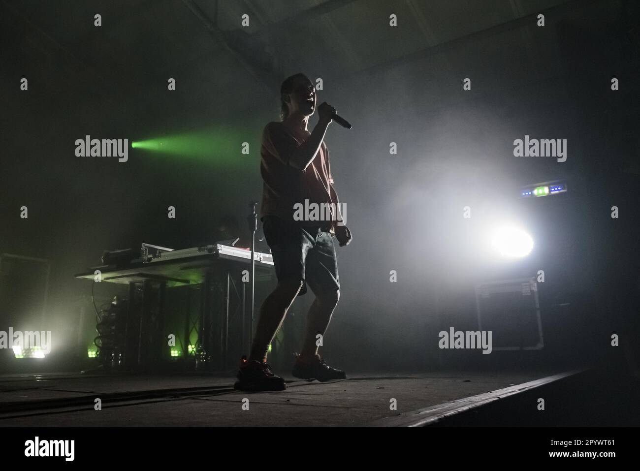 Cosmo suona durante il concerto del Blitz Live Club Tour presso il Largo Venue Club di Roma il 04 maggio 2023&#xD;&#XA;&#xD;&#XA; Foto Stock