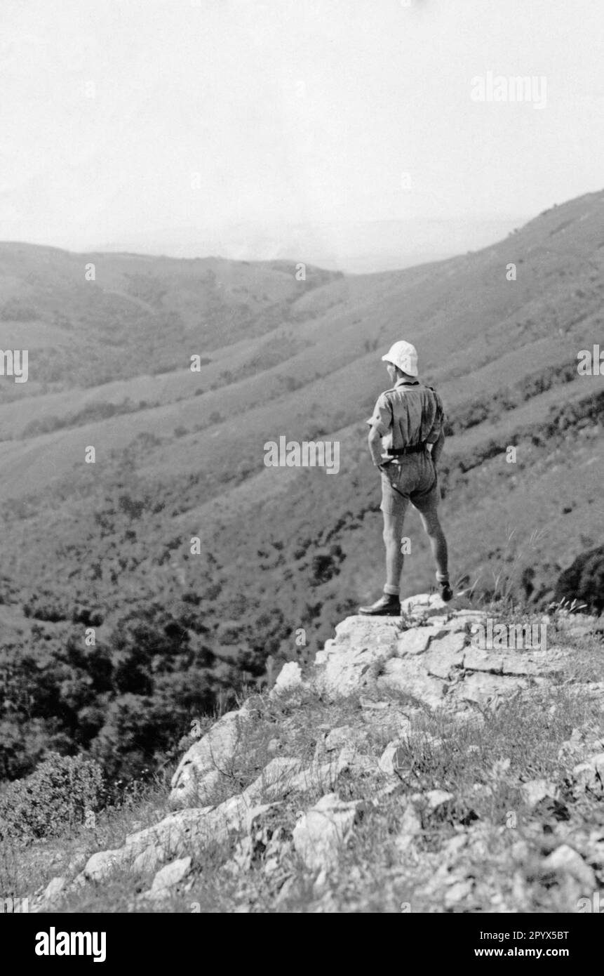 Un membro degli immigrati tedeschi sul posto. [traduzione automatica] Foto Stock