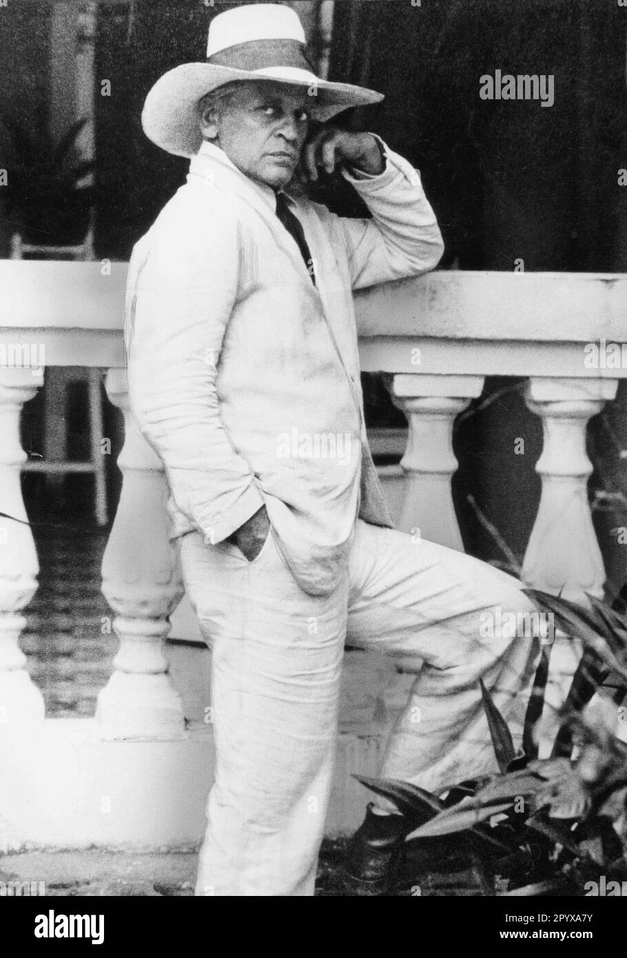 'Klaus Kinski come protagonista del film ''Fitzcarraldo,'' Germania/Perù 1982, diretto da Werner Herzog, scena cinematografica. [traduzione automatica]' Foto Stock