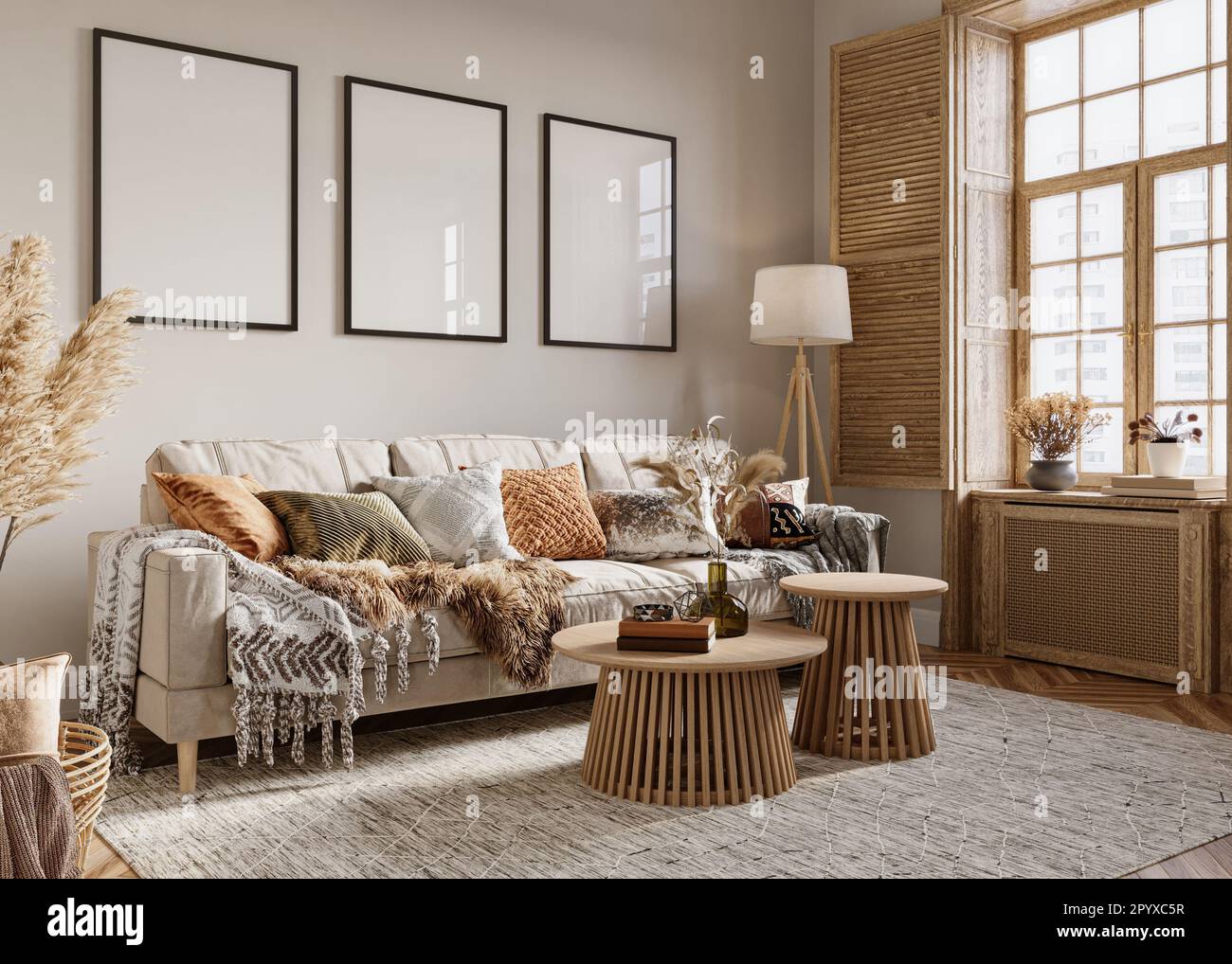 Soggiorno moderno interno Foto Stock