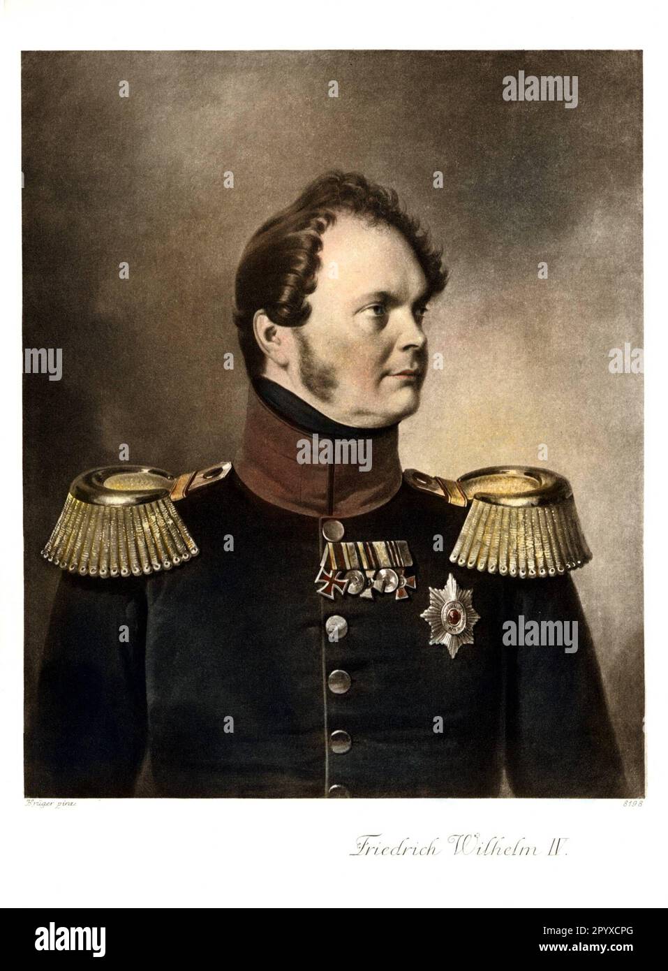 Federico Guglielmo IV (1795-1861), re di Prussia (1840-61). Pittura di Franz Krüger. Foto: Heliogravure, Corpus Imaginum, Hanfstaengl Collection. [traduzione automatica] Foto Stock