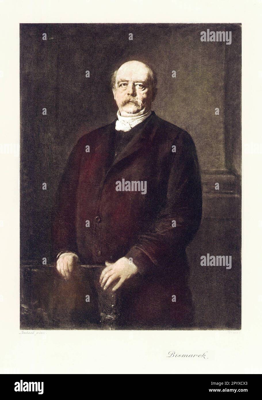 Otto Eduard Leopold von Bismarck (1815-1898), primo Ministro prussiano e Cancelliere tedesco. Pittura di Lenbach. Foto: Heliogravure, Corpus Imaginum, Hanfstaengl Collection. [traduzione automatica] Foto Stock