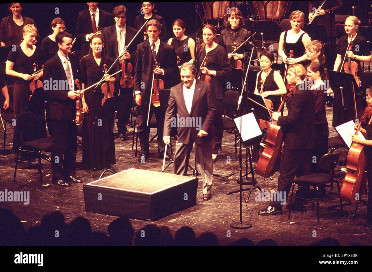 Zubin Mehta, concerto al Prinzregentheater di Monaco. [traduzione automatica] Foto Stock