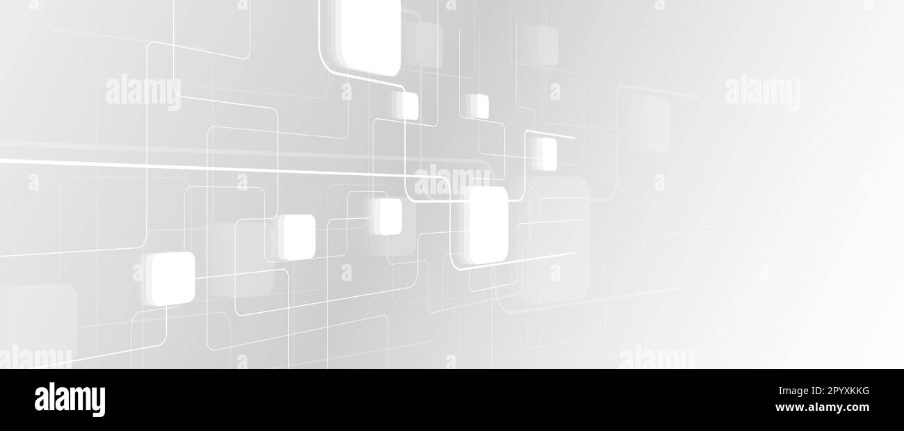 Trasformazione quantistica. Apprendimento profondo di intelligenza artificiale. Futuro di nuove tecnologie per il business o la scienza presentazione. Sfondo vettoriale Illustrazione Vettoriale