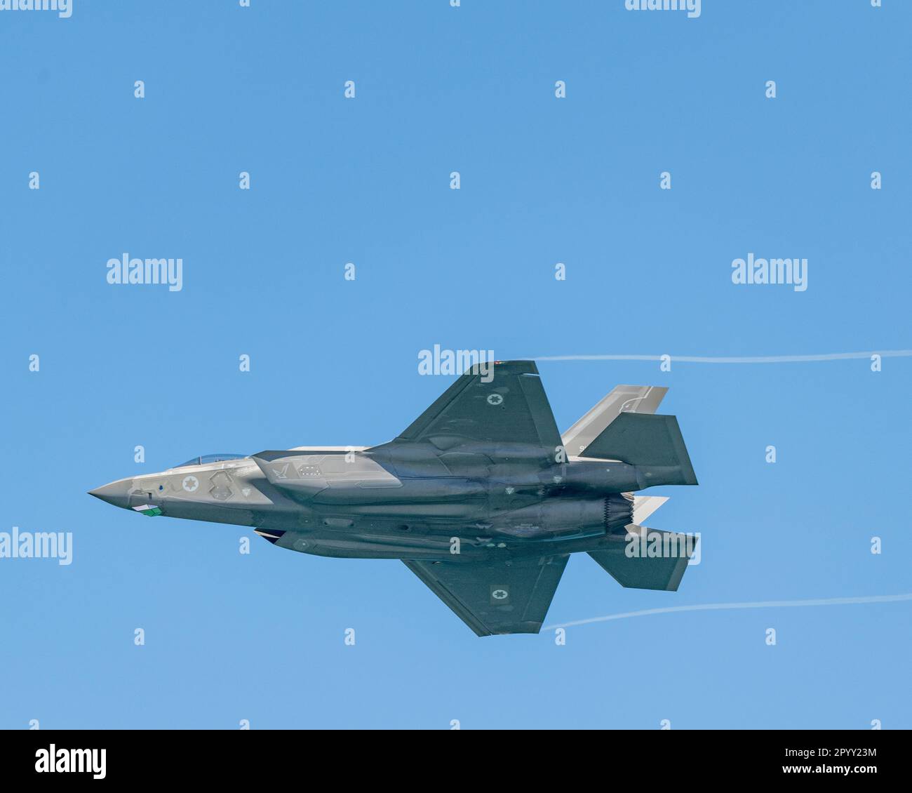 Israele Air Force F35 primo piano bancario Foto Stock