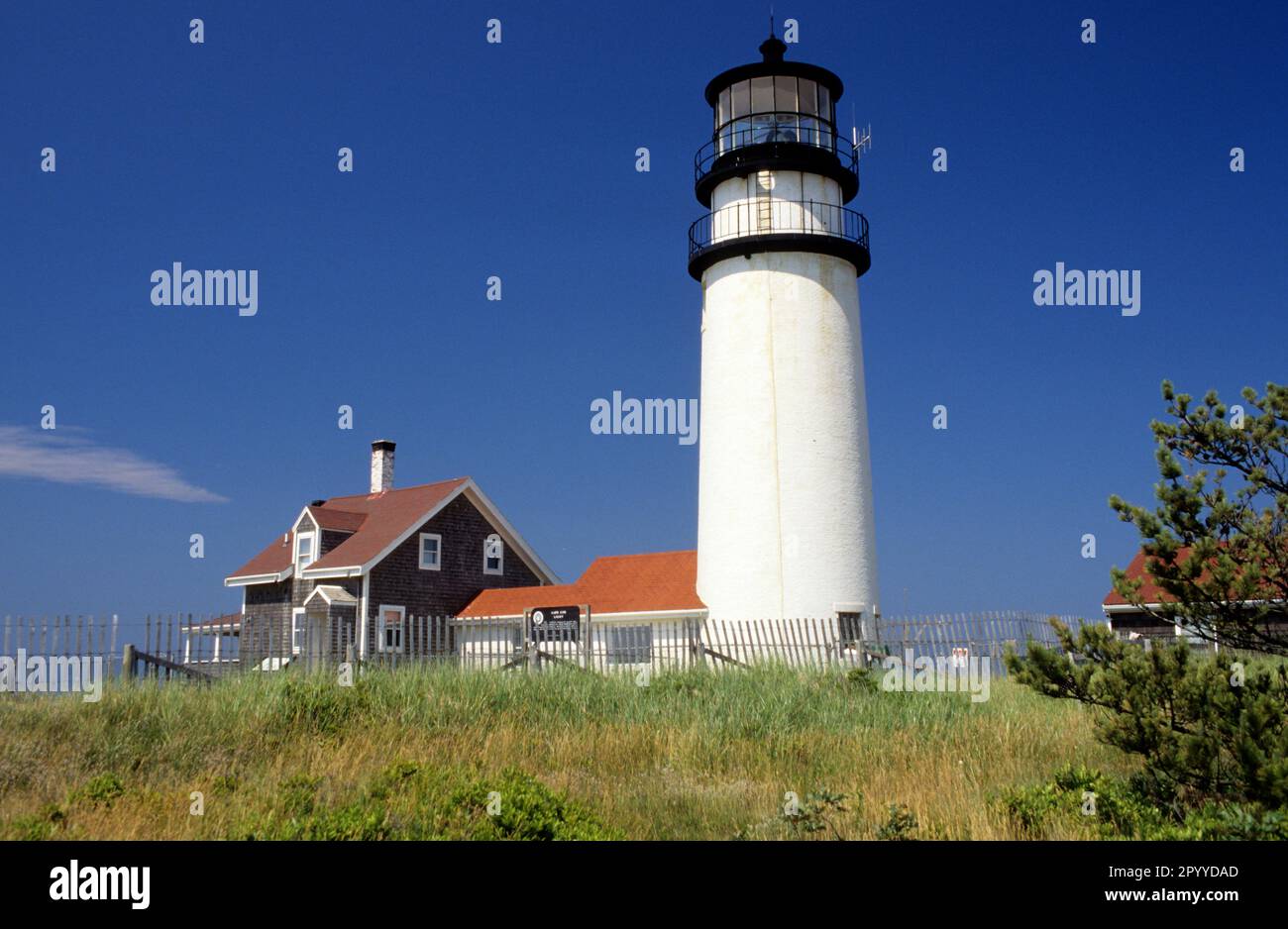 Highland Light. Il faro più antico e più alto di Cape Cod. Turo, Capo Cod Foto Stock