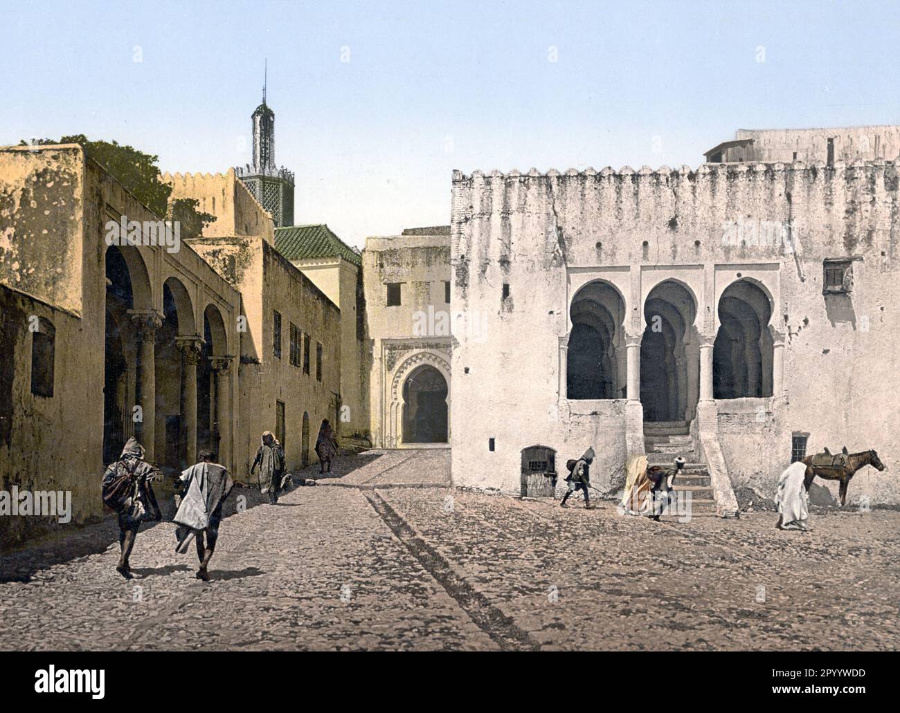 Palazzo di Giustizia, Tangeri, Marocco, circa 1900 Foto Stock