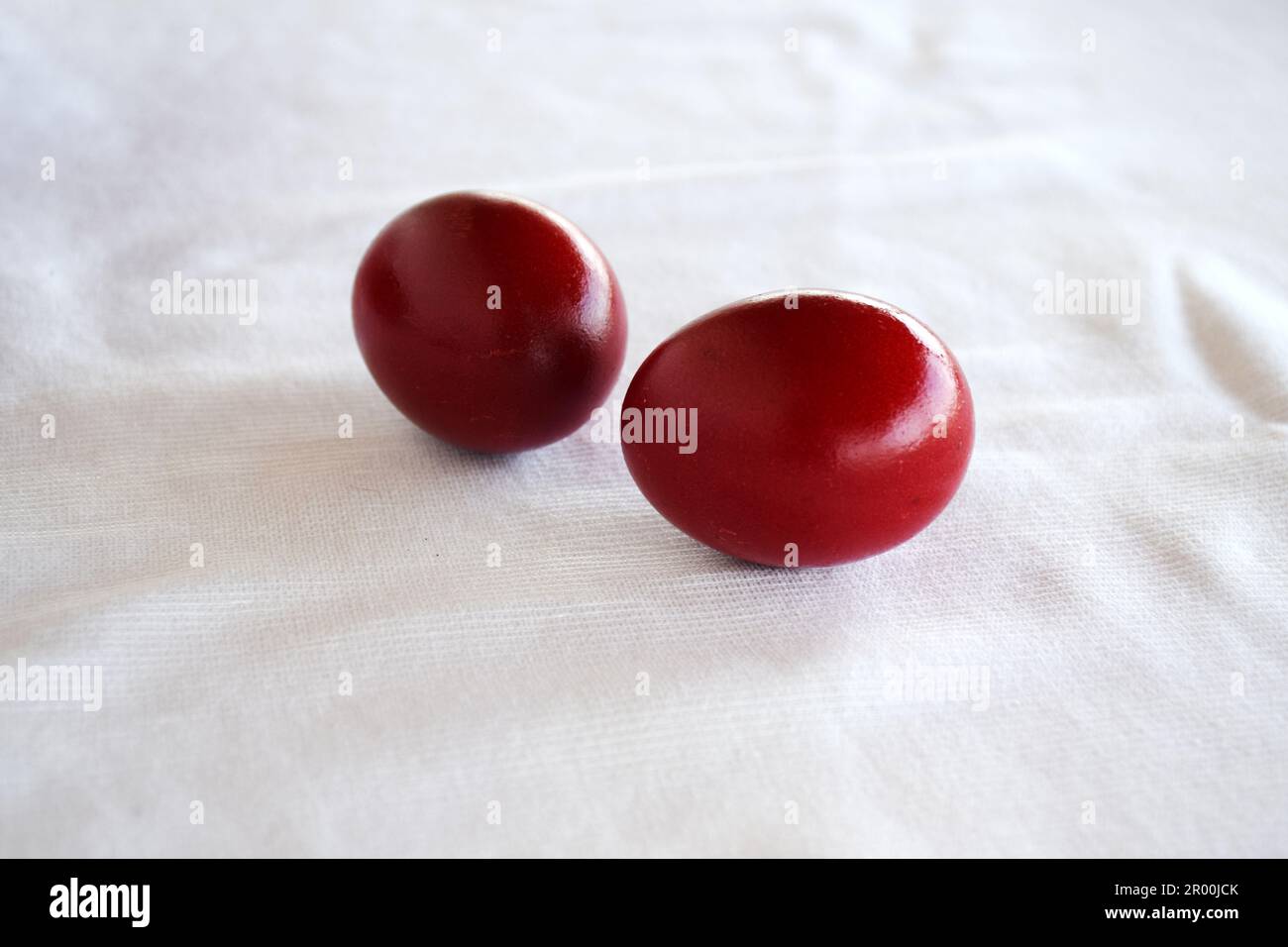 uova rosse, pasqua greca, uova, pasqua ortodossa, pascha Foto Stock