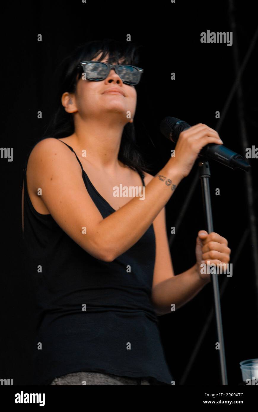 Lily Allen, V2009, Hylands Park, Chelmsford, Essex, Regno Unito - 22 agosto 2009 Foto Stock