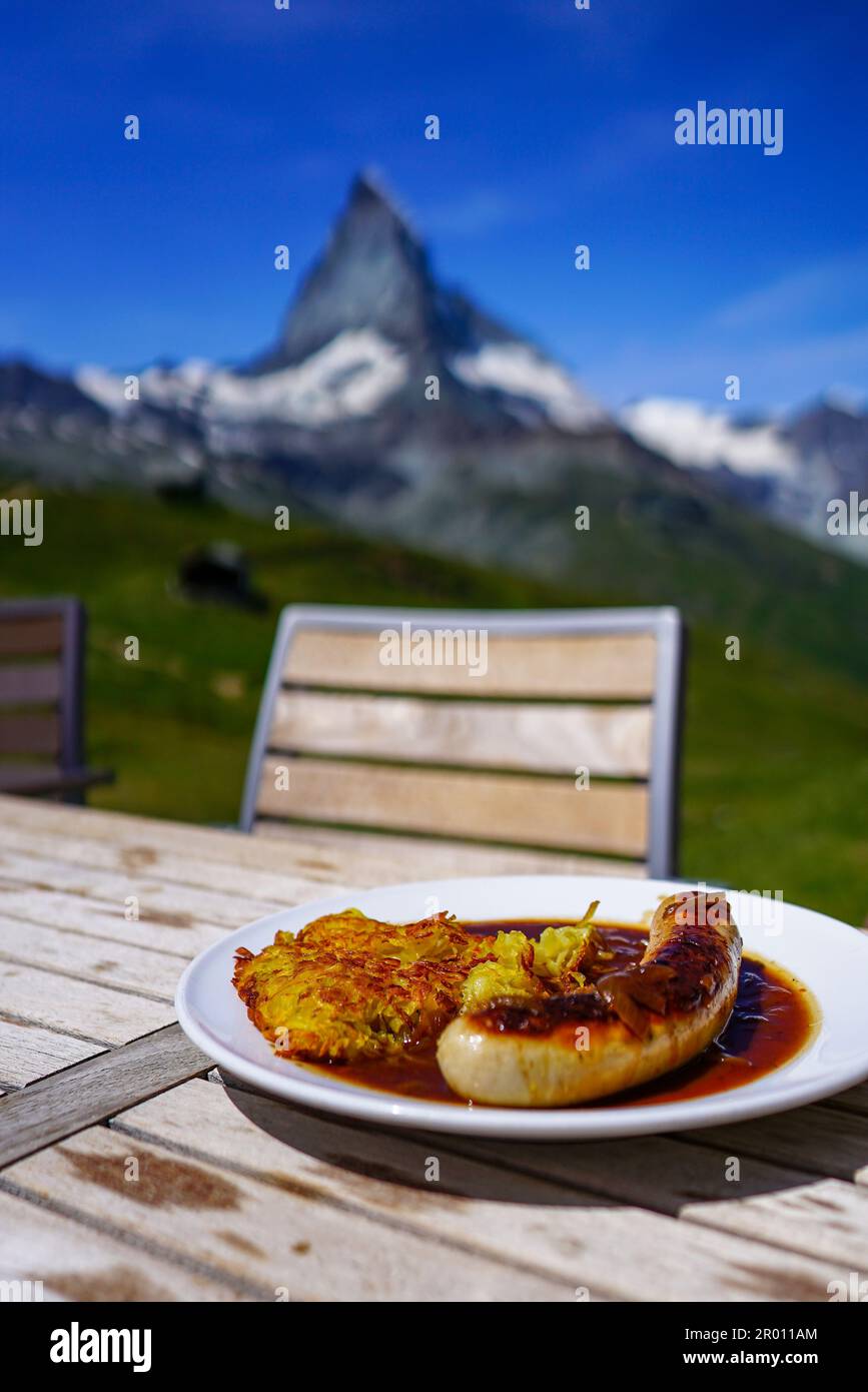 Rosti, cibo soul svizzero Foto Stock