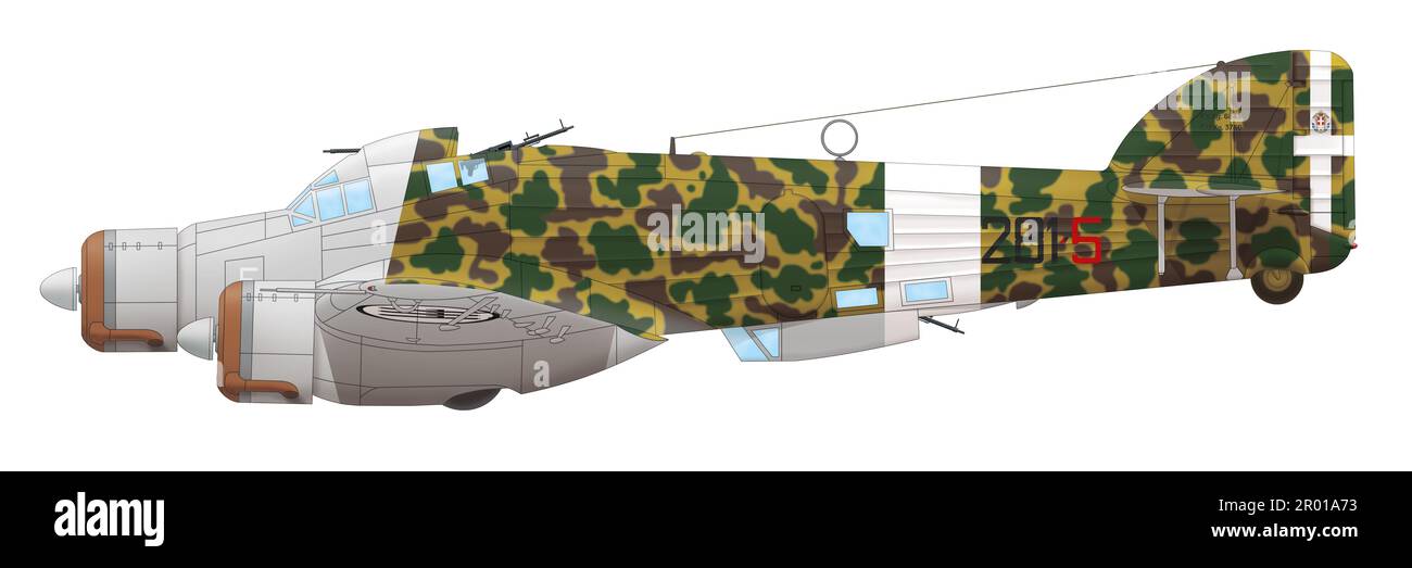 Savoia-Marchetti SM.79 Sparviero della 281a Squadriglia della Royal Italian Air Force, estate 1941 Foto Stock