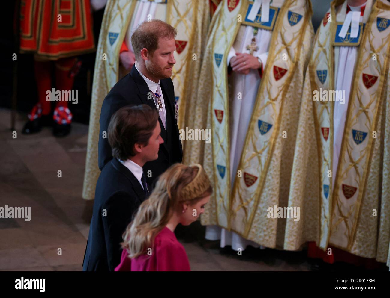 Il Duca di Sussex arriva davanti all'incoronazione di Re Carlo III e