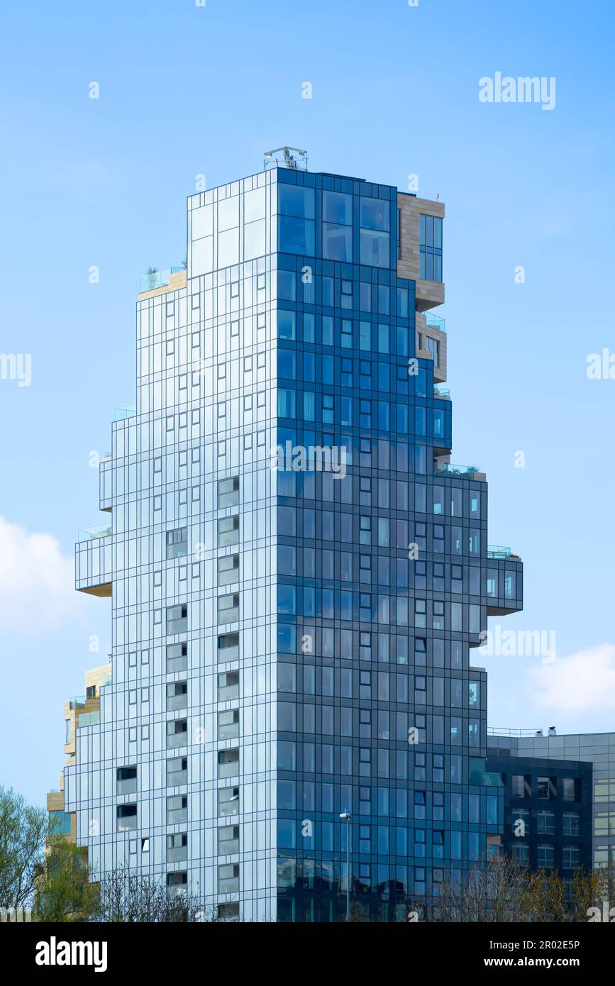 Amsterdam, Paesi Bassi - la valle di sviluppo di alloggi da MVRDV Foto Stock