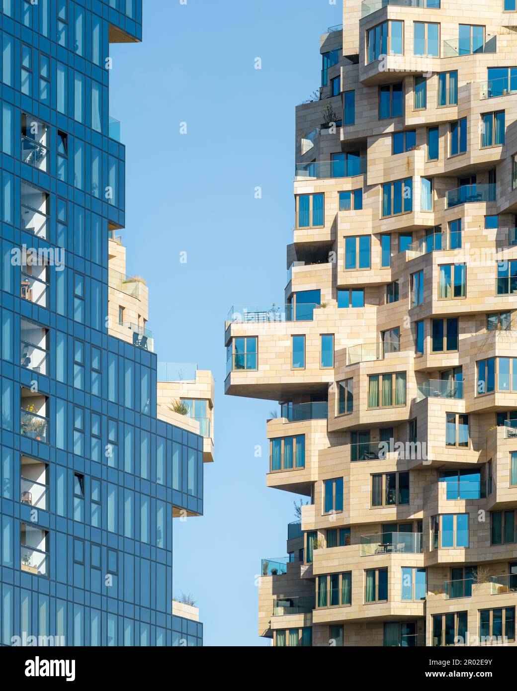 Amsterdam, Paesi Bassi - la valle di sviluppo di alloggi da MVRDV Foto Stock