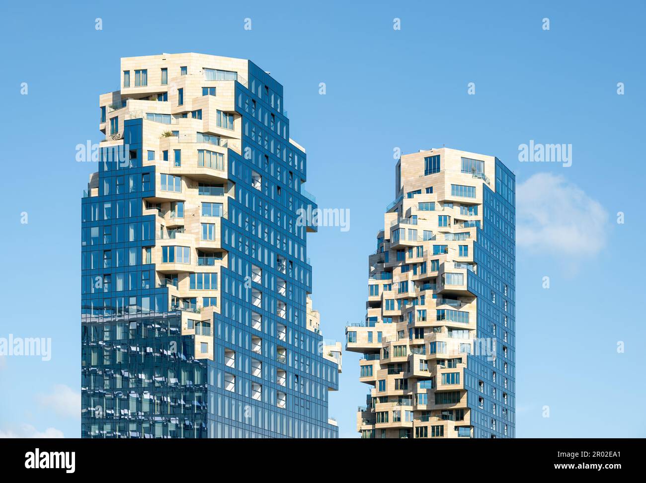 Amsterdam, Paesi Bassi - la valle di sviluppo di alloggi da MVRDV Foto Stock