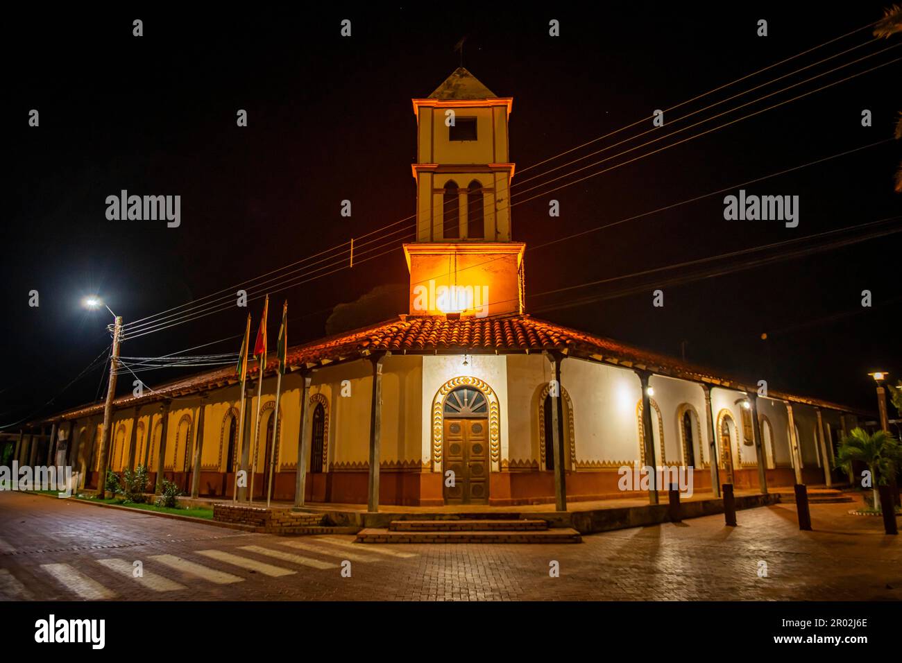 Vecchia casa coloniale, missione di Concepcion, sito UNESCO Missioni gesuite di Chiquitos, Bolivia Foto Stock