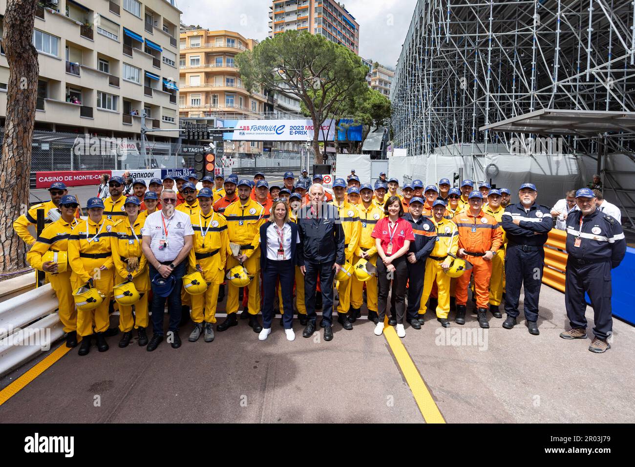 Durante il 2023° ePrix di Monaco, 7th° appuntamento del Campionato Mondiale ABB FIA di Formula e 2022-23, sul circuito di Monaco dal 4 al 6 maggio 2023 a Monaco - Foto Marc de Mattia / DPPI Foto Stock