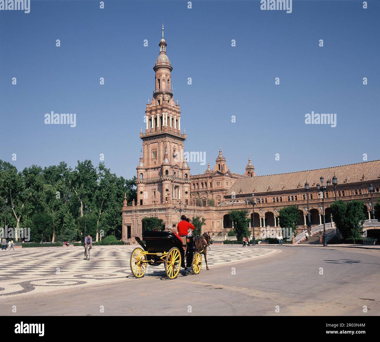 Spagna. Siviglia. Plaza de Espana. Foto Stock