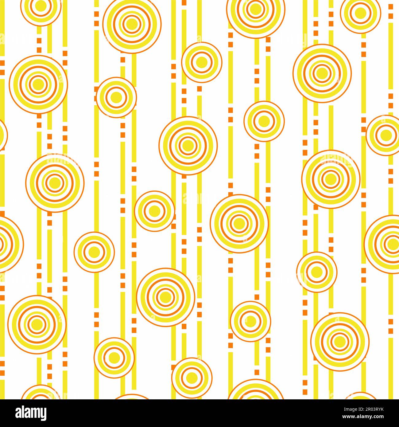 Seamless pattern astratti con cerchi. Illustrazione Vettoriale