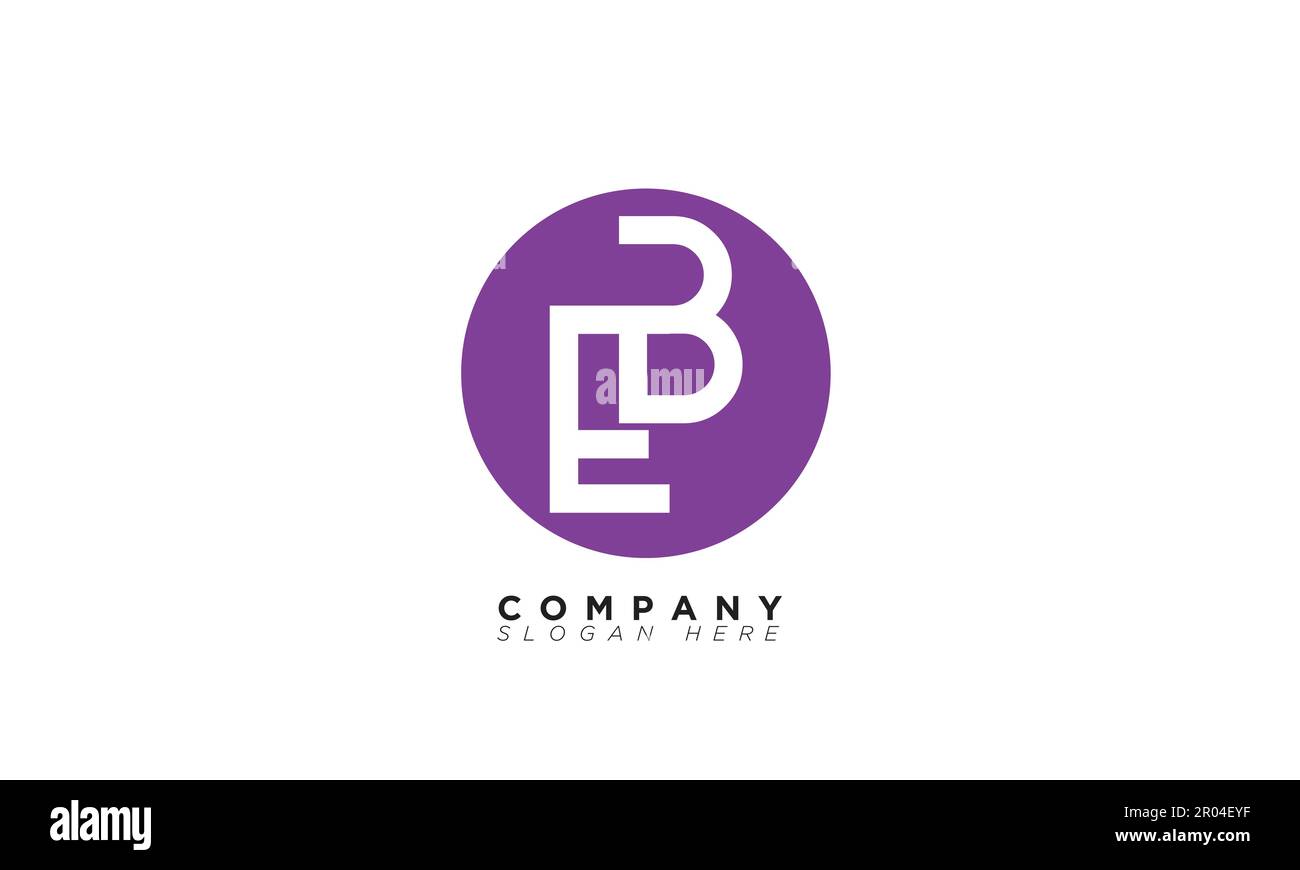 EB lettere alfabete iniziali logo monogramma Illustrazione Vettoriale