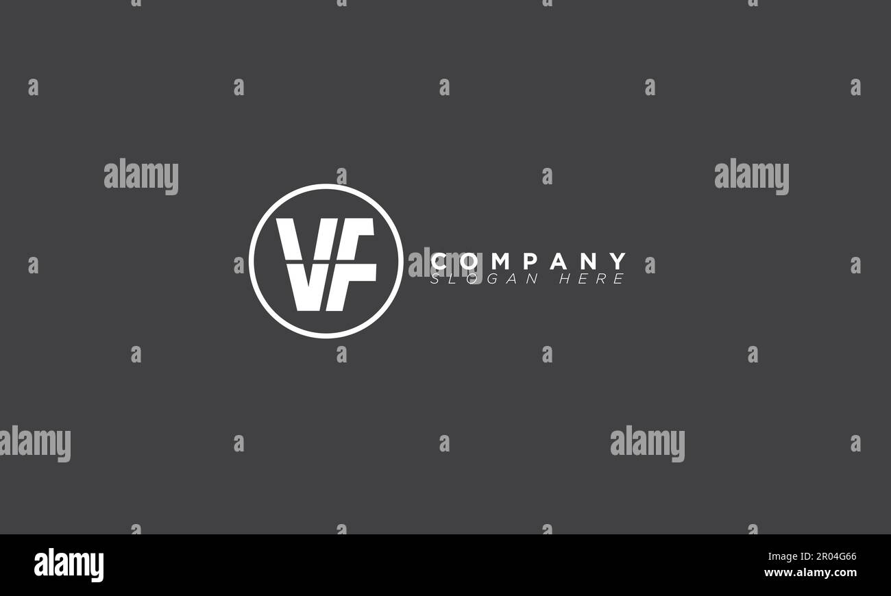 FV lettere alfabetiche iniziali logo monogramma Illustrazione Vettoriale