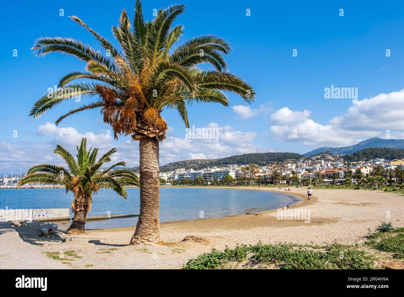 Rethimnon Beach, Rethymno, Creta, Grecia Foto Stock