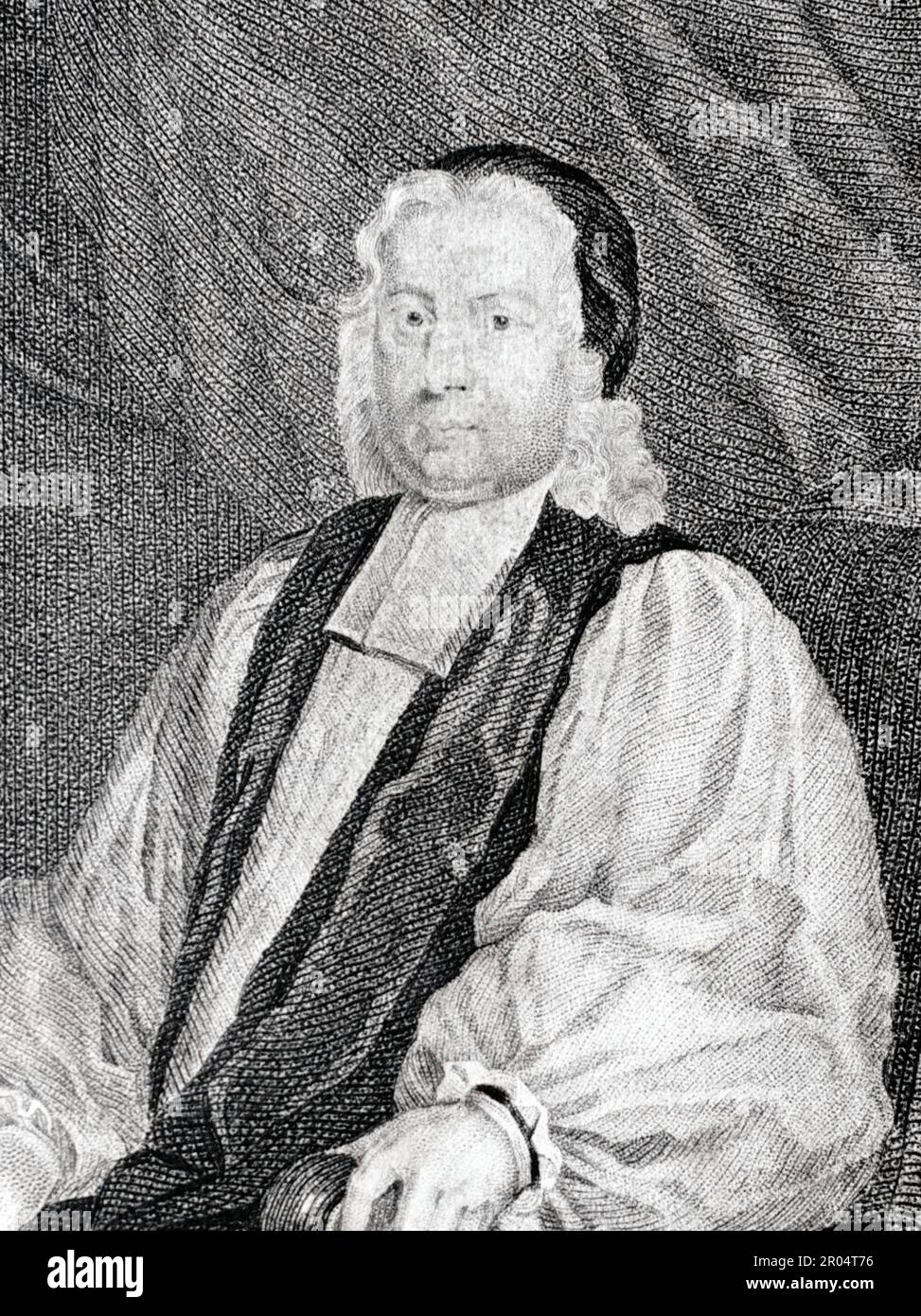 Thomas Wilson (1663-1755) Signore Vescovo di Sodor e uomo. Inciso da T A Dean, circa 1800. Foto Stock
