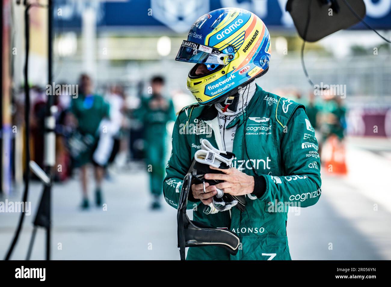 Miami, Florida, Stati Uniti. 04/07 maggio 2023. Campionato del mondo F1. Gran Premio di Miami F1. #14, Fernando ALONSO, ESP, Aston Martin Formula 1 team, Aston Mart Foto Stock