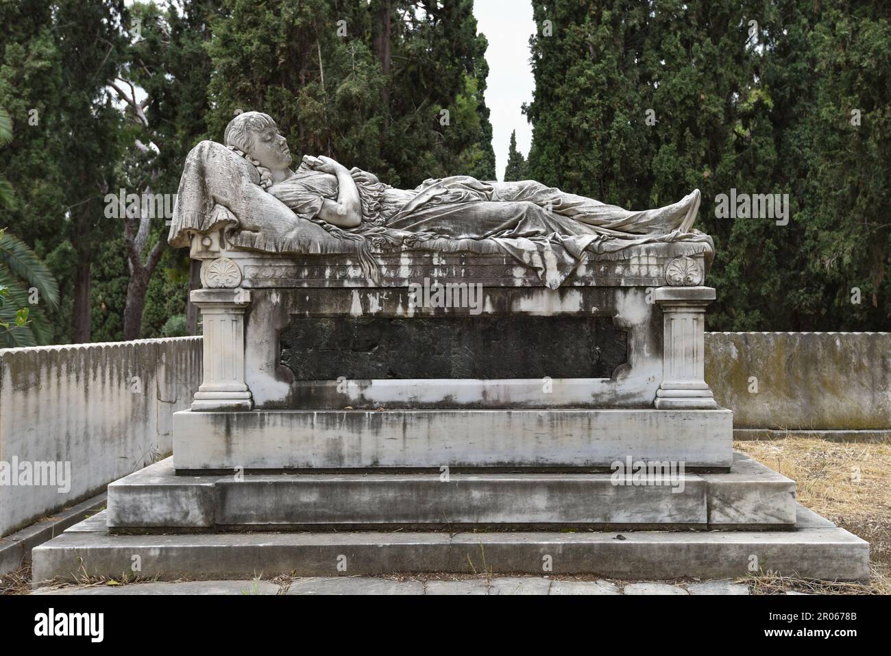 Il primo cimitero di Atene, Grecia Foto Stock