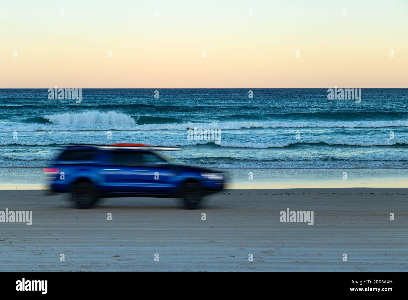 Tramonto su Moreton Island, Queensland Australia Foto Stock