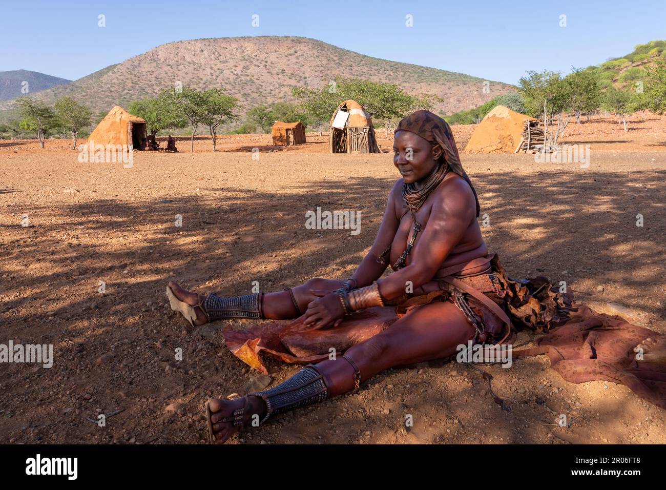 Himba in Namibia Foto Stock