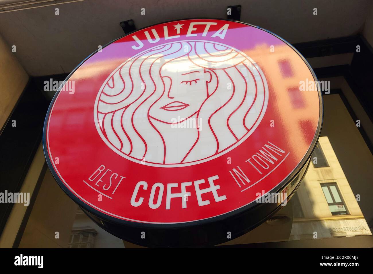 Logo Julieta Coffee Foto Stock
