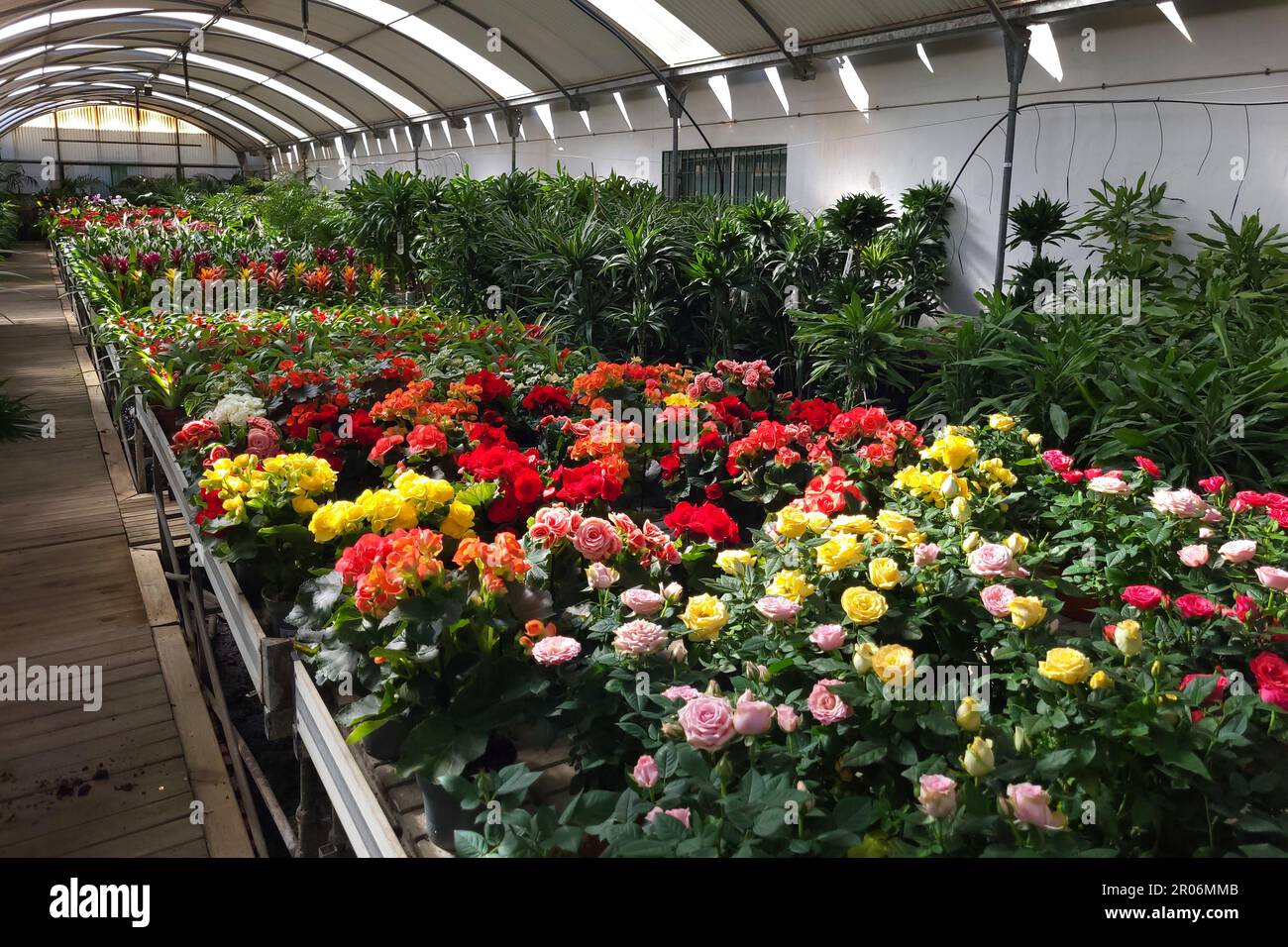 Giardino centro a Mijas, Málaga, Spagna. Foto Stock