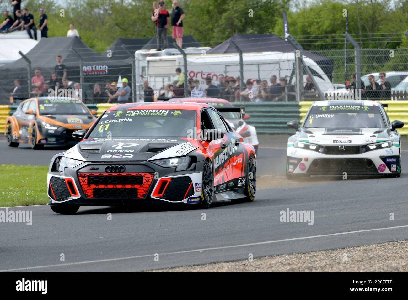 TCR Touring Car Championship Domenica 7th Maggio 2023, Jac Constable ottiene la prima vittoria TCR UK per Audi, Croft Darlington. Credit: Robert Chambers/Alamy Live News Foto Stock