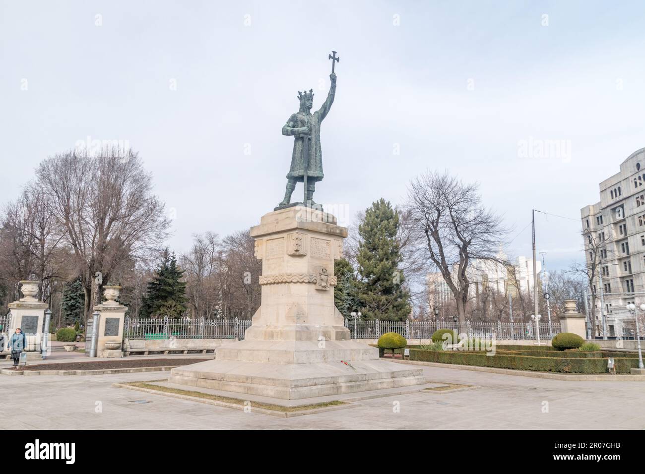 Chisinau, Moldova 8 marzo 2023 Stefano il Grande Monumento