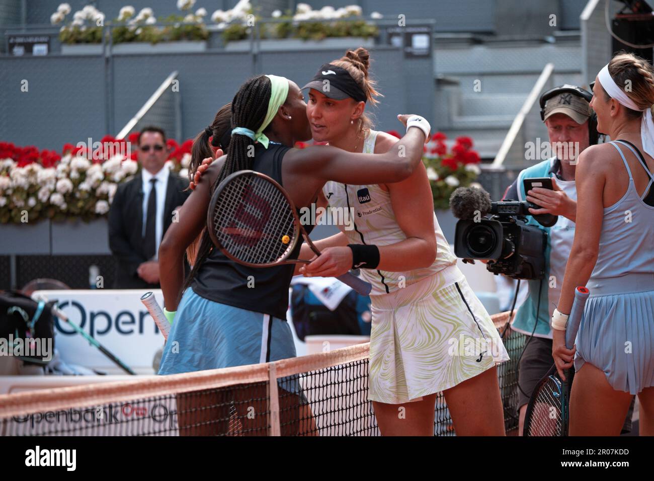 Madrid, Spagna. 07th maggio, 2023. Tennis: Mutua Madrid Open tennis Tournament - Madrid, Double Final WTA, Women: Jessica Pegula (USA) e Coco Gauff (USA) V Victoria Azarenka e Beatriz Haddad Maia (BRA). Credit: EnriquePSans/Alamy Live News Foto Stock