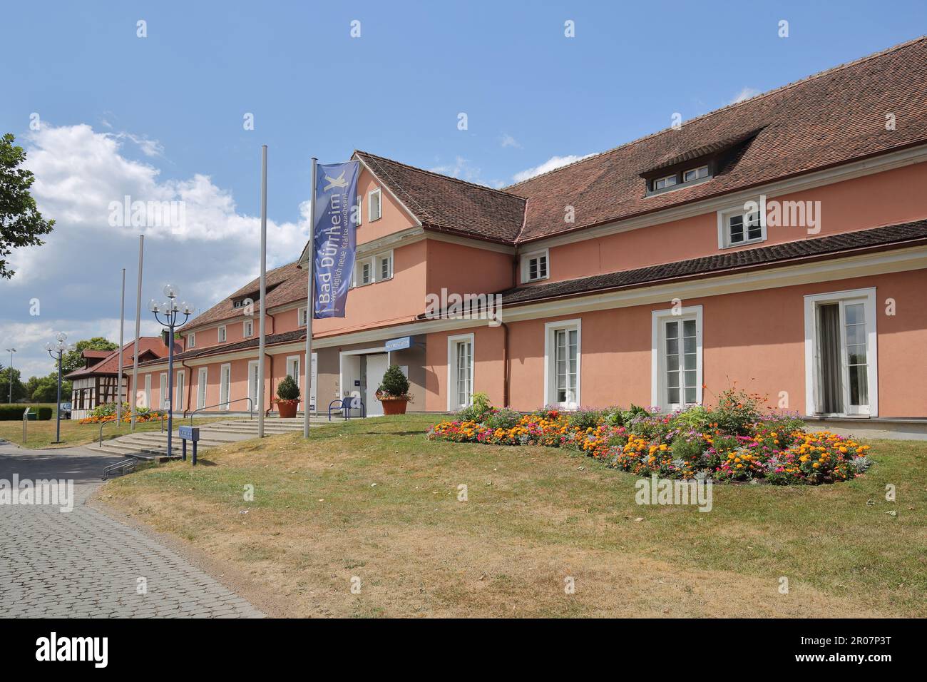Citizens House nella città termale di Bad Dürrheim, Baden-Württemberg, Germania Foto Stock