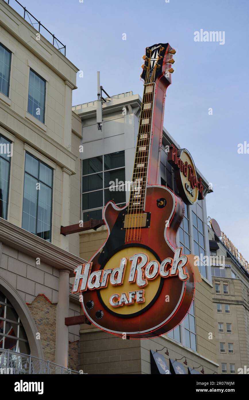 Hardrock Cafe, Falls Avenue, Niagara Falls, Ontario, Canada Foto Stock