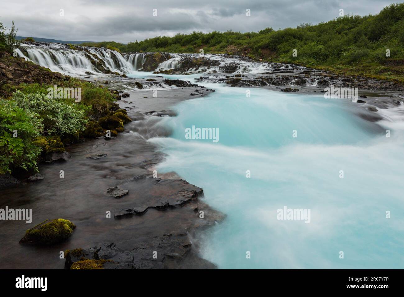 Bruarfoss, Islanda Foto Stock