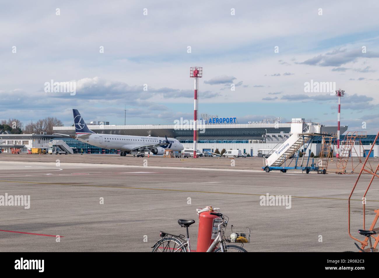 Chisinau, Moldova - 10 marzo 2023: Aeroporto internazionale di Chisinau. Foto Stock